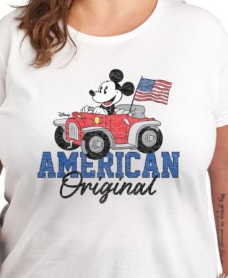 Plus Size Disney Mickey American Original Graphic T-Shirt