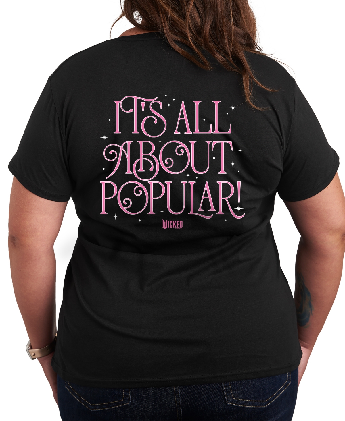 Hybrid Apparel Plus Size Wicked All About Popular Graphic T-shirt