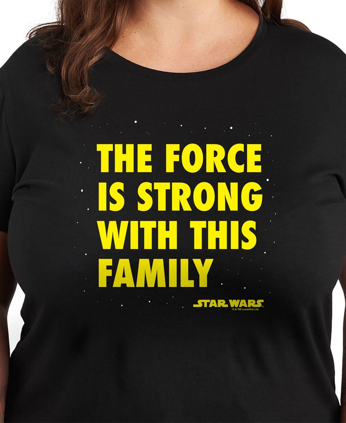 Hybrid Apparel Plus Size Star Wars The Force Is Strong Short Sleeve T-shirt