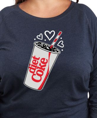 Plus Size Coca-Cola Hearts Graphic Pullover T-Shirt