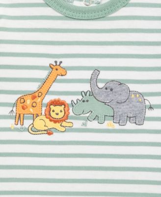 Baby Boys Jungle Striped T-Shirt, Jogger Pants & Socks, 3 Piece Set