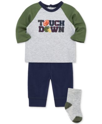 Baby Boys Football T-Shirt, Jogger Pants & Socks, 3 Piece Set
