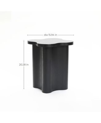 1 PC MDF Wood Modern Cloverleaf  Side Table