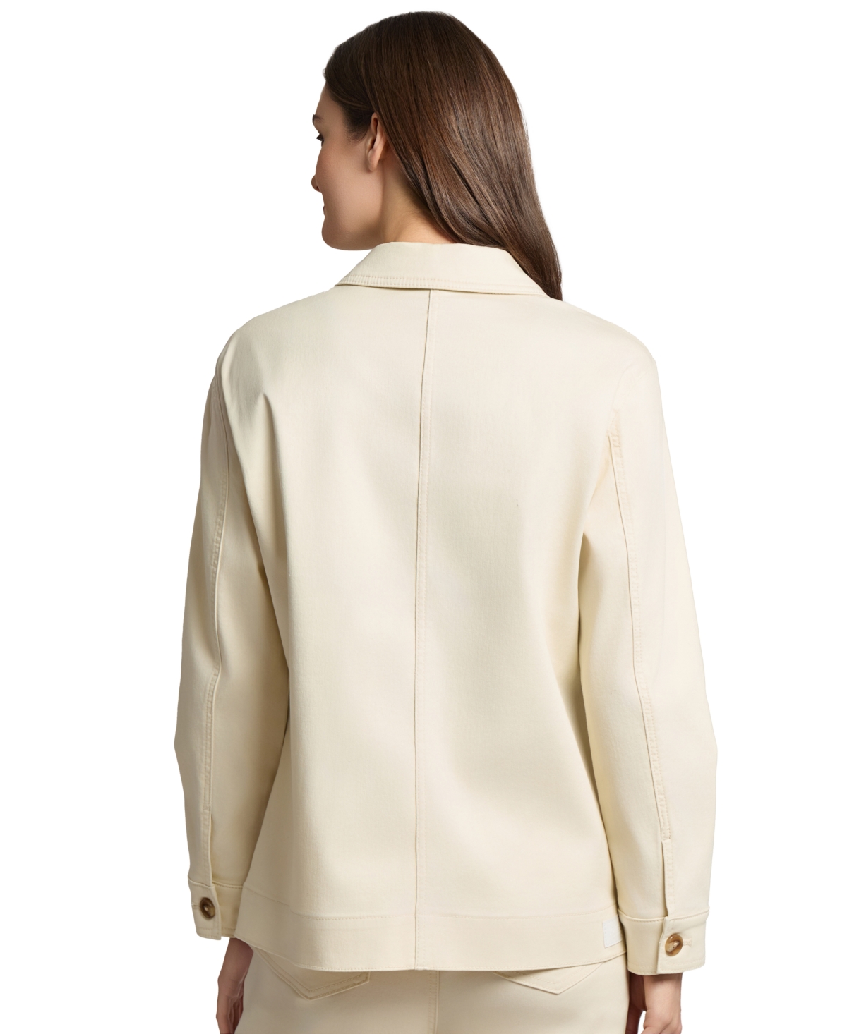 Jones New York Petite Patch-pocket Button-front Jacket