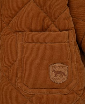 Baby Boys Corduroy Jacket, Striped T-Shirt & Denim Pants, 3 Piece Set