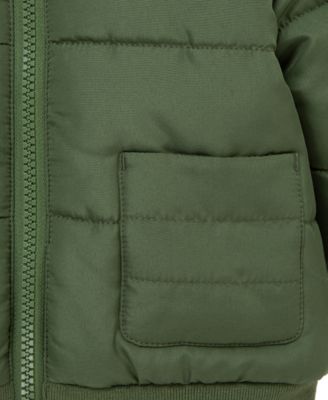 Baby Boys Hooded Jacket, Striped T-Shirt & Denim Pants, 3 Piece Set