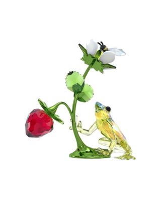 Idyllia Frog, Bee and Strawberry Figurine
