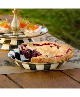 Courtly Check Enameled 9.5" Pie Plate