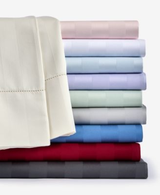 Charter Club Last Act  1.5 Stripe 550 Thread Count 100 Cotton Sheet Sets Exclusively At Macys In Multi