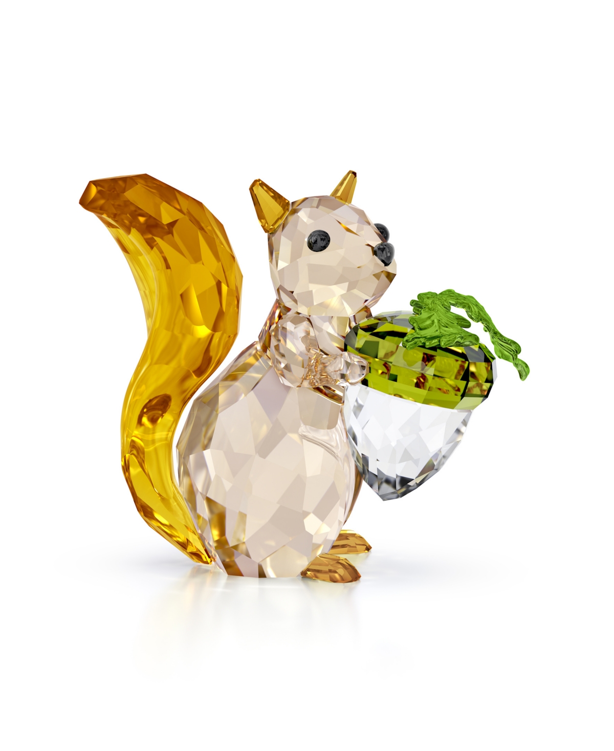 SWAROVSKI IDYLLIA SQUIRREL AND ACORN FIGURINE 