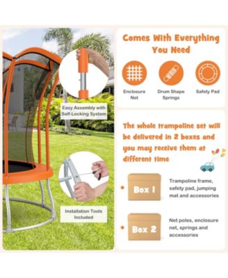 10 Feet Unique Flower Shape Trampoline with Galvanized Steel Frame