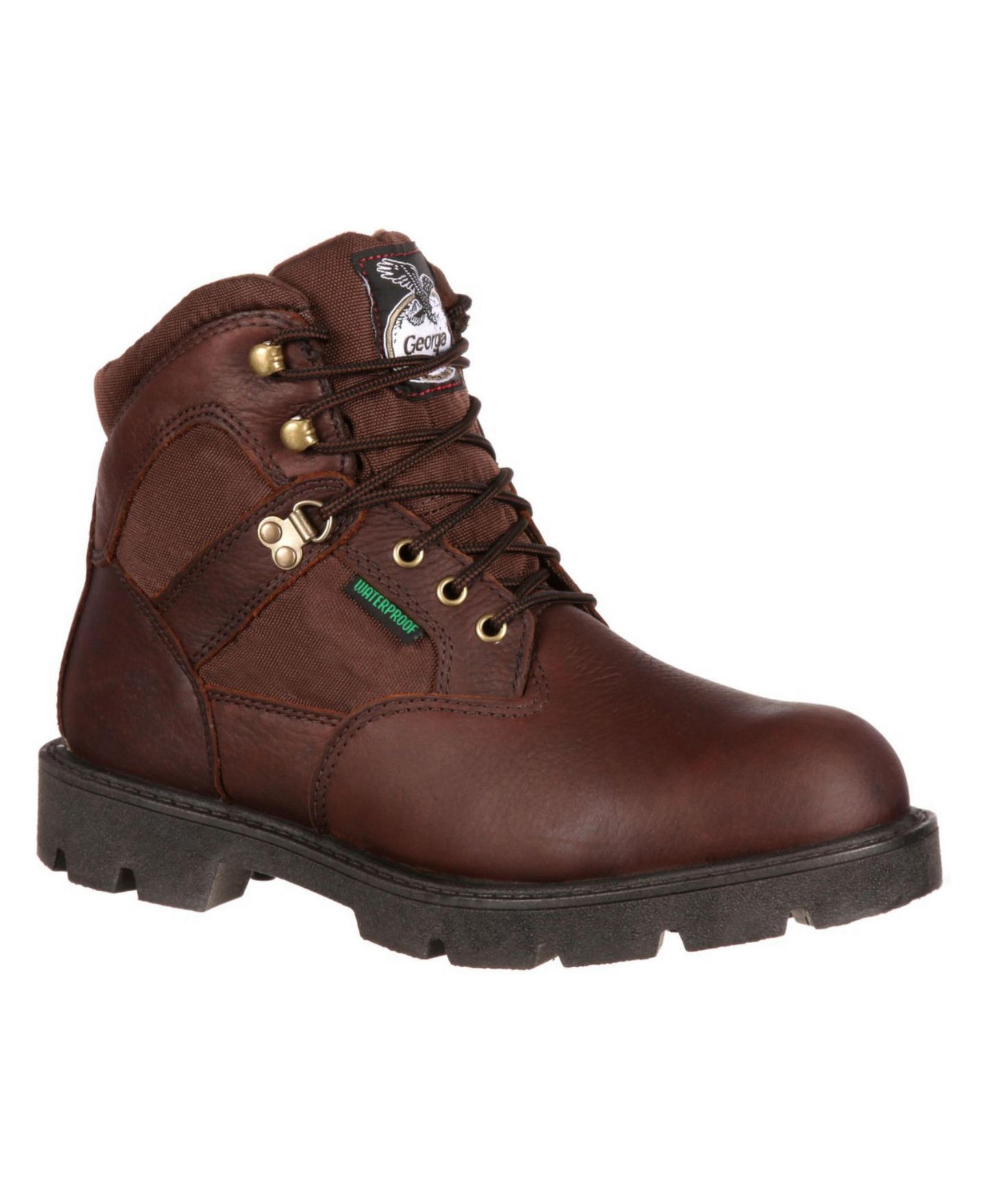 Мужские ботинки GEORGIA BOOT Homeland Steel Toe Waterproof Work Boot, цвет: Коричневый — фото 1