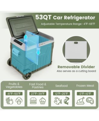 12 Volt Car Refrigerator Portable Car Fridge with Adjustable Range