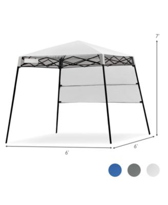7 x 7 Feet Pop-up Canopy Tent with Carry Bag and 4 Stakes