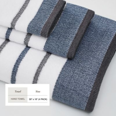 Luxurious Cotton Decorative Hand Towel Set, 4-Piece