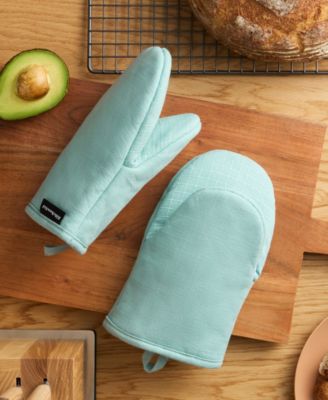Gourmet Series Gridlines Mini Oven Mitts Set, Pack of 2