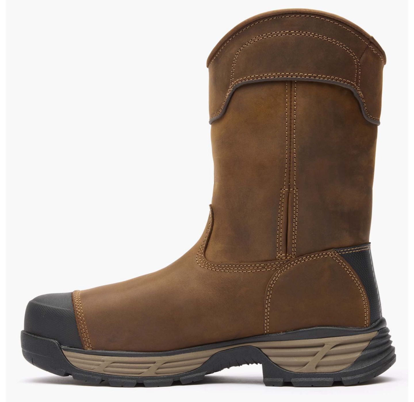 Мужские ботинки GEORGIA BOOT Durablend Edge 10" Waterproof Alloy Toe Pull On Work Boot, цвет: Коричневый — фото 5