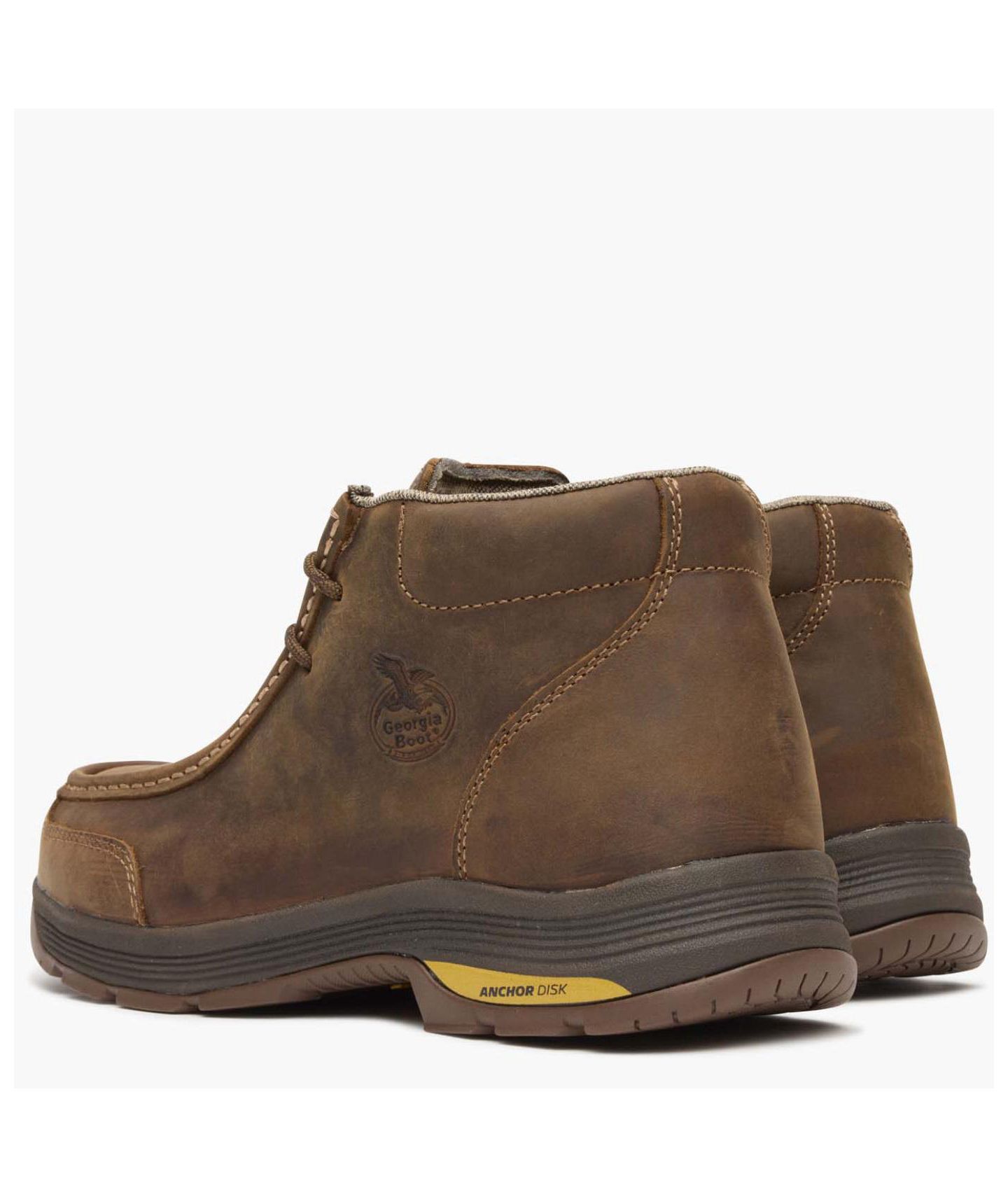 Мужские ботинки GEORGIA BOOT Athens SuperLyte Alloy Toe Waterproof Wallabe, цвет: Коричневый — фото 5