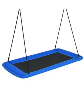 60 Inches Platform Tree Swing Outdoor with  2 Hanging Straps