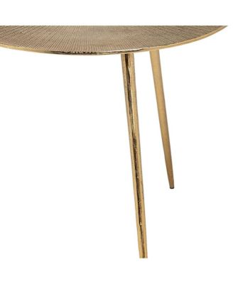 Minimalist Metal Round Accent Table – Stylish and Functional