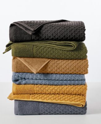 Quick-Drying Cotton Diamond Waffle 6-Pc. Hand Towel Set