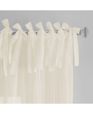 Jolie Semi-Sheer Tab Top Window Curtain