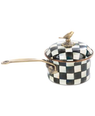 MacKenzie-Childs - Courtly Check Enameled 2.5-Quart Saucepan