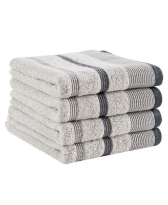 Luxurious Cotton Decorative Hand Towel Set, 4-Piece