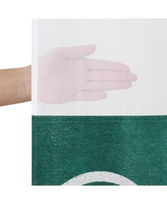 Hookless Shower Curtain with Sheer Panel, Snap-In Liner, and Grommets, 72x75