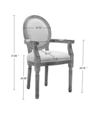 Solid Wood Dining Chair,Set of 2, Cream