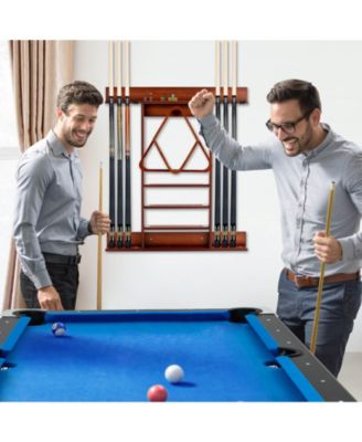 Wall-mounted Billiards Pool Cue Rack Only