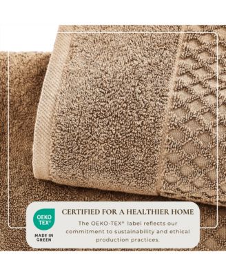 100% Cotton Diamond Waffle 2-Piece Oversized Bath Sheet Set, 35” x 68”