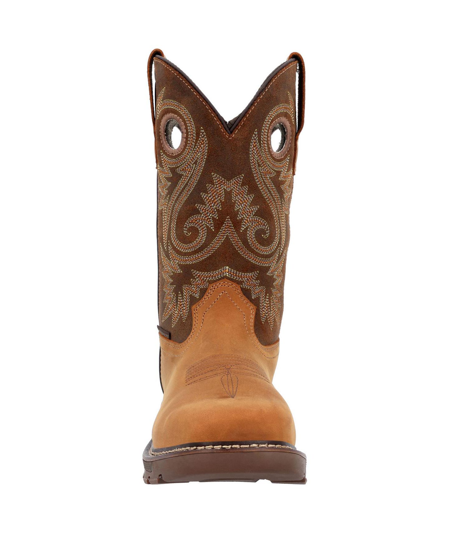 Мужские ботинки GEORGIA BOOT Carbo-Tec FLX Alloy Toe Waterproof Pull-on Work, цвет: Коричневый — фото 2