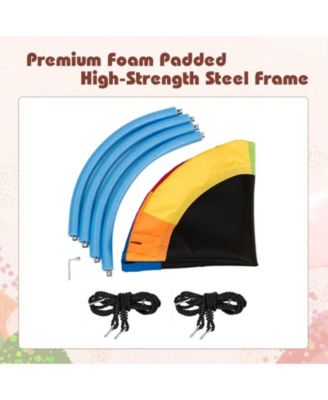 40-Inch Flying Saucer Tree Swing Outdoor Play Set with Adjustable Ropes Gift for Kids