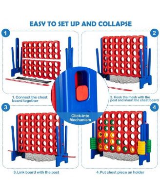 4-to-Score Giant Game Set with Net Storage