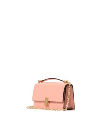 Deco Pebbled Mini Flap Chain Crossbody Bag
