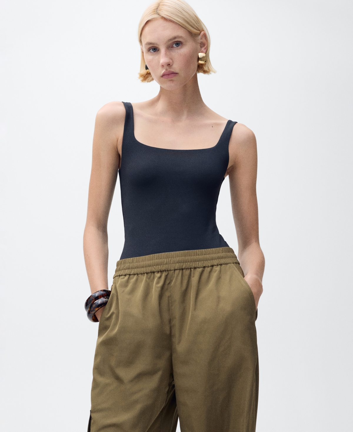 Shop Mango Women's Straight Cargo Pants