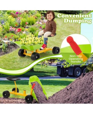 8" Heavy Duty Kids Ride-on Sand Dumper with 4 Wheels
