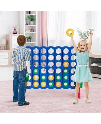 4-to-Score Giant Game Set with 42 Jumbo Rings and Quick-Release Slider
