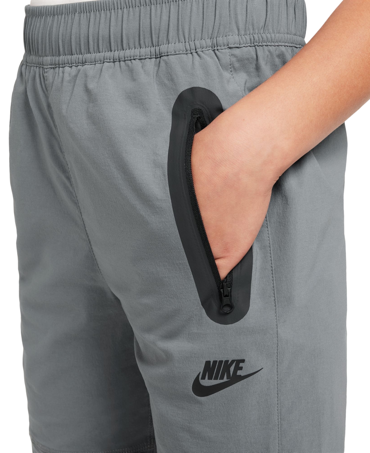 Nike Kids' Tech Performance Pants In Gray