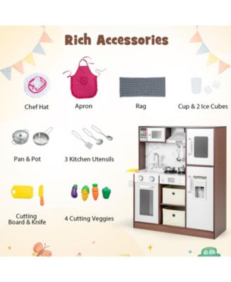 Kids Modern Toy Kitchen Playset with Attractive Lights and Sounds
