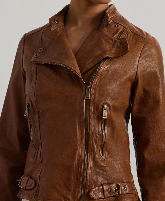 Tumbled-Leather Jacket - thumbnail 9