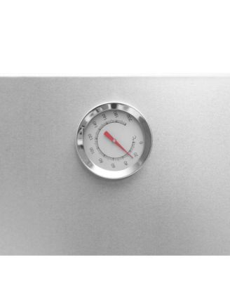 BBQ Oven Smoker with Wood Chips 17.5"x11.4"x43.3" Galvanized Steel