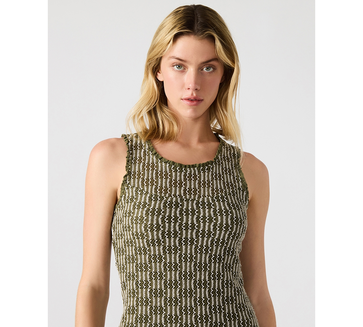 Steve Madden Nyssa Textured Sleeveless Knit Dress