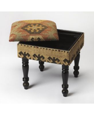 Modern Upholstered Ottoman – Linen Accent Bench for Cozy Living Room or Reading Nook