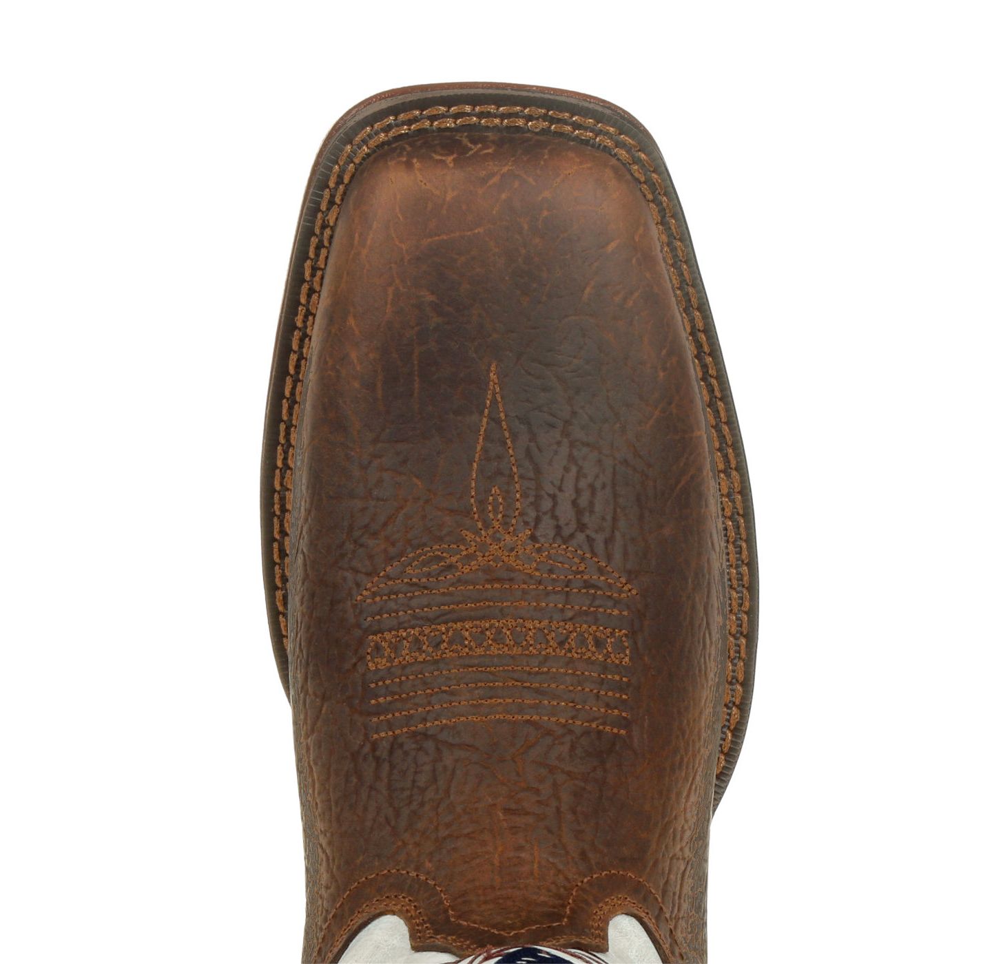 Мужские ботинки Durango Rebel by Distressed Flag Embroidery Western Boot, цвет: Коричневый / Белый — фото 7