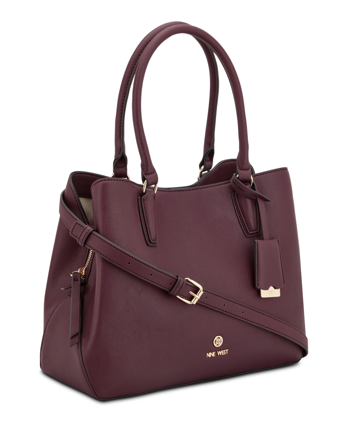 Nine West Lakelyn Triple Compartment Carryall Tote Bag In Purple