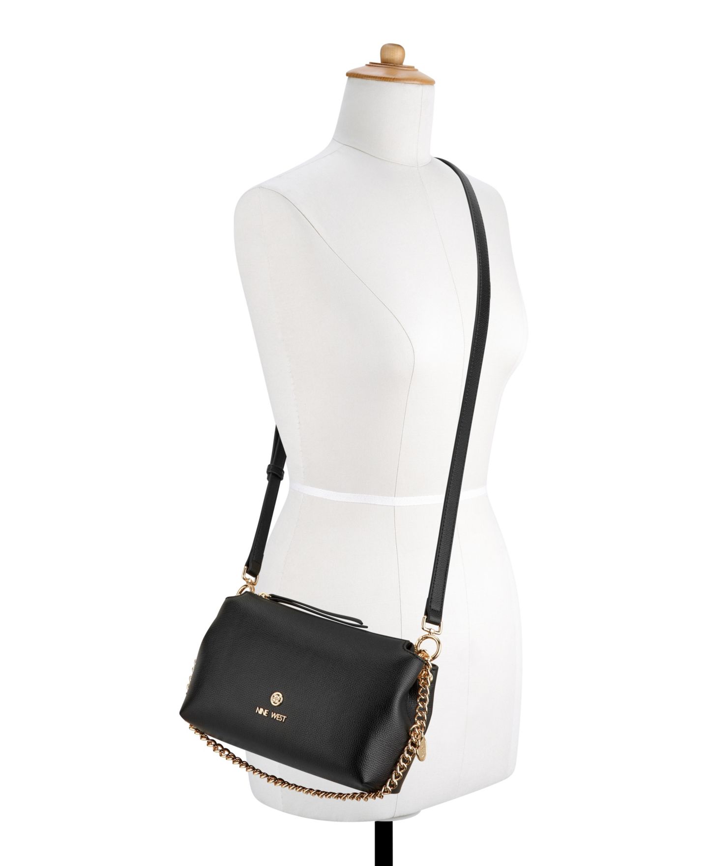 Женская сумка Nine West Anders Small Crossbody, цвет: Чёрный — фото 6