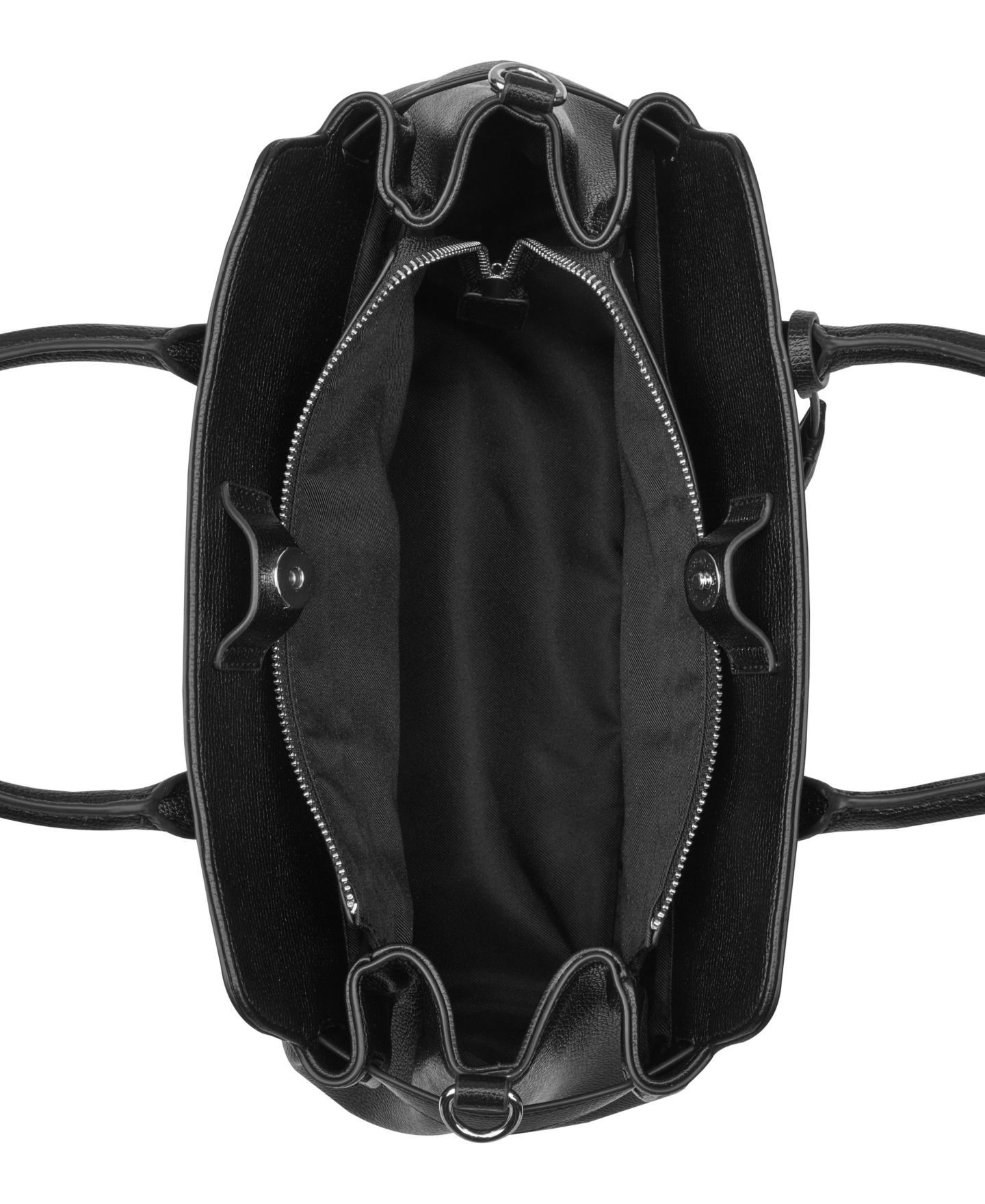 Женская сумка Nine West Lille Triple Compartment Satchel, цвет: Чёрный — фото 3