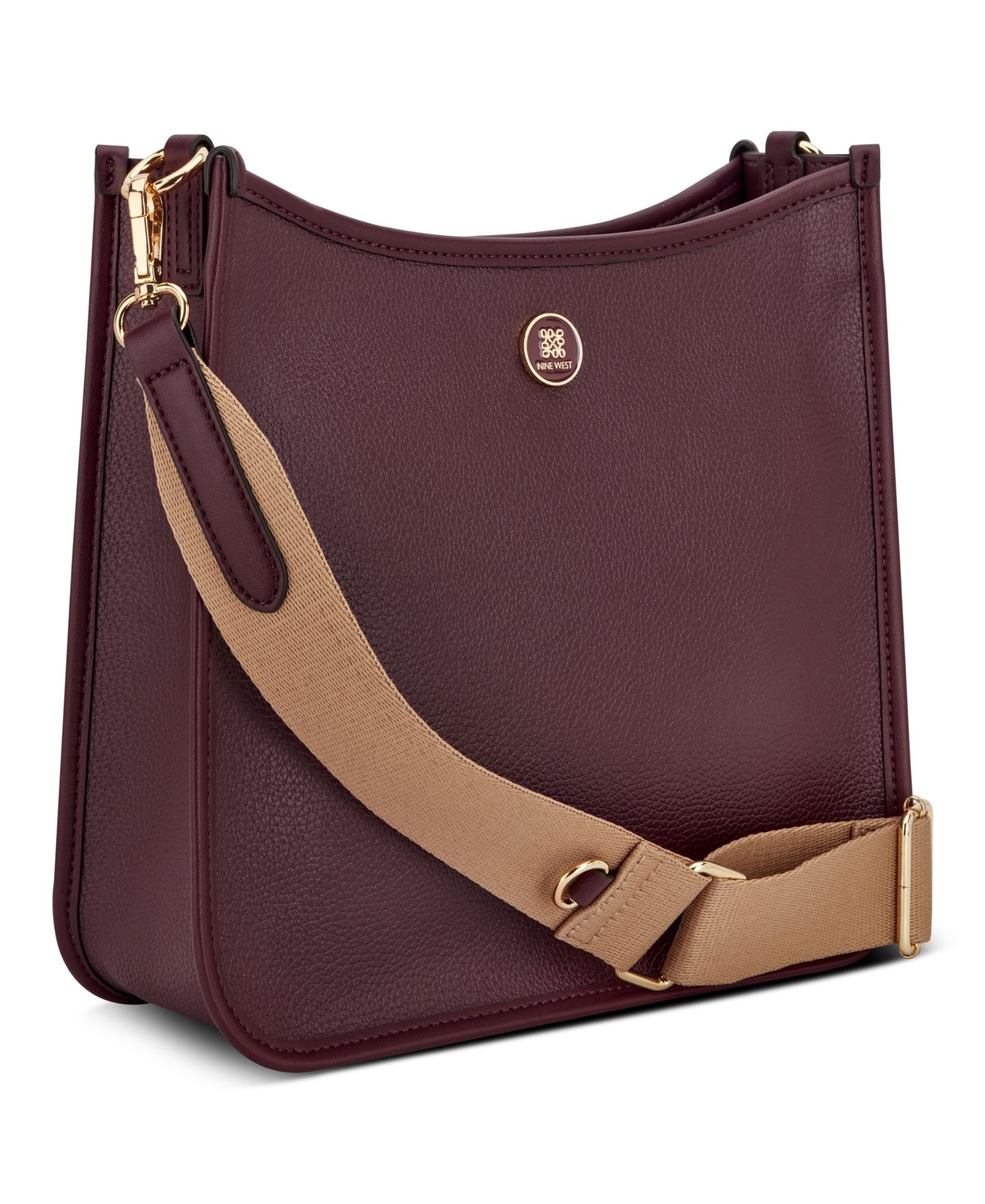 Женский кошелёк Nine West Nalini Medium Card Case Crossbody Bag, цвет: Boysenberry — фото 7